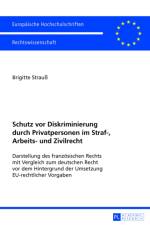 Schutz VOR Diskriminierung Durch Privatpersonen Im Straf-, Arbeits- Und Zivilrecht af Brigitte StrauÃŸ