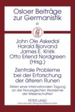 Zentrale Probleme bei der Erforschung der aelteren Runen