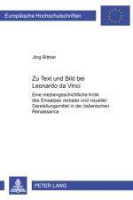 Zu Text und Bild bei Leonardo da Vinci af Jorg Bittner