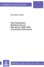 Paul Scheerbart: Briefwechsel mit Max Bruns 1889-1903 und andere Dokumente af Ikelaar Leo D. Ikelaar