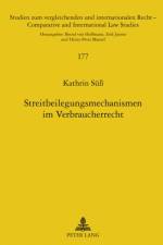 Streitbeilegungsmechanismen Im Verbraucherrecht af Kathrin Suess