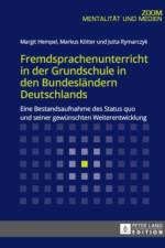 Fremdsprachenunterricht in Der Grundschule in Den Bundeslaendern Deutschlands af Margit Hempel