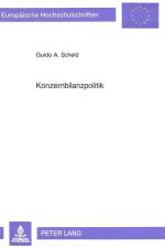 Konzernbilanzpolitik af Guido Scheld
