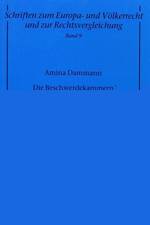 Die Beschwerdekammern der europaeischen Agenturen af Amina Dammann