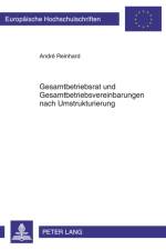 Gesamtbetriebsrat Und Gesamtbetriebsvereinbarungen Nach Umstrukturierung af Andre Reinhard