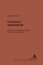 Griechische Musikaesthetik af Zsigmond Ritook