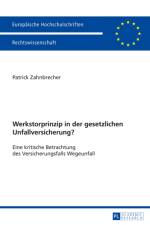 Werkstorprinzip in Der Gesetzlichen Unfallversicherung? af Patrick Zahnbrecher