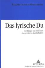 Das Lyrische Du af Brigitta Coenen-Mennemeier