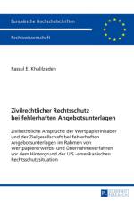 Zivilrechtlicher Rechtsschutz Bei Fehlerhaften Angebotsunterlagen af Rassul Khalilzadeh