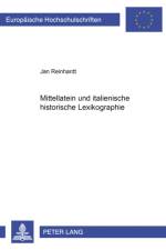 Mittellatein und italienische historische Lexikographie af Jan Reinhardt