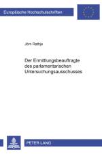 Der Ermittlungsbeauftragte des parlamentarischen Untersuchungsausschusses af Jorn Rathje
