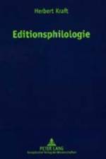 Editionsphilologie af Herbert Kraft