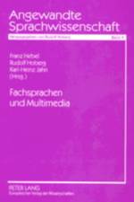 Fachsprachen Und Multimedia