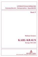 Karl Kraus af Helmut Arntzen