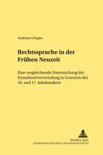 Rechtssprache in Der Fruehen Neuzeit af Andreas Gorgen