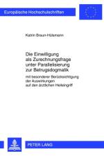 Die Einwilligung ALS Zurechnungsfrage Unter Parallelisierung Zur Betrugsdogmatik af Katrin Braun-Hulsmann