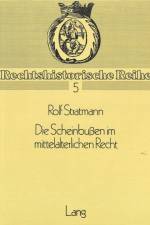 Die Scheinbussen im mittelalterlichen Recht af Stratmann Rolf Stratmann