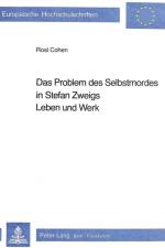 Das Problem des Selbstmordes in Stefan Zweigs Leben und Werk af Cohen Rosi Cohen