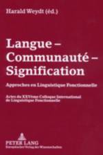 Langue - Communaute - Signification