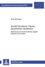 Donald Davidsons Theorie sprachlichen Verstehens af Anita M Eichinger