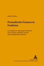 Prosodische Formen in Funktion af Baldur Neuber