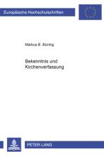 Bekenntnis Und Kirchenverfassung af Markus Buning