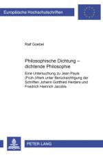 Philosophische Dichtung - Dichtende Philosophie af Ralf Goebel