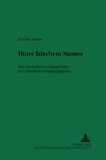 Unter Falschem Namen af Martina Janßen