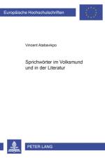 Sprichwoerter im Volksmund und in der Literatur af Vincent Atabavikpo