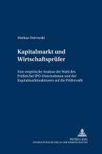 Kapitalmarkt Und Wirtschaftspruefer af Markus Ostrowski