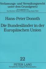 Die Bundeslaender in Der Europaeischen Union af Hans-Peter Donoth
