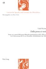 Dalla Prosa Ai Versi af Carla Piccone