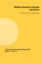 Mittlere Deutsche Literatur Und Italien
