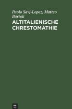 Altitalienische Chrestomathie af Matteo Bartoli
