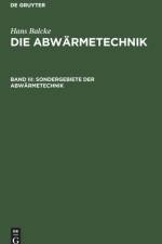 Sondergebiete Der Abwarmetechnik af Hans Balcke