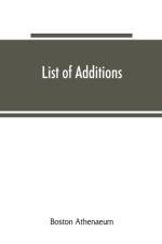List of additions af Boston Athenaeum