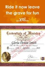 Ride it now leave the grave for fun yo! af Gloria Smith