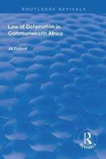Law of Defamation in Commonwealth Africa af Jill Cottrell