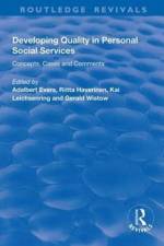 Developing Quality in Personal Social Services