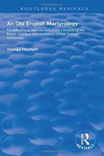 An Old English Martyrology (1900) af George Herzfeld
