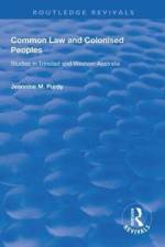 Common Law and Colonised Peoples af Jeannine M. Purdy