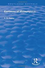 Elements of Metaphysics af A. E Taylor