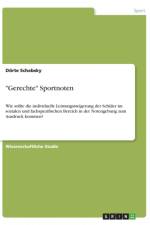 Gerechte Sportnoten af Doerte Schabsky