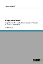 Mangel an Vertrauen af Florian Philipp Ott