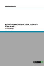 Kundenzufriedenheit und Public Value - Ein Widerspruch? af Stanislaw Schmidt