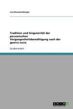 Tradition und Singularitat der peruanischen Vergangenheitsbewaltigung nach der guerra sucia af Lisa Rauschenberger