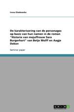 De karakterisering van de personages op basis van hun namen in de roman Historie van mejuffrouw Sara Burgerhart van Betje Wolff en Aagje Deken af Irena Glodowska