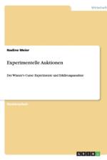 Experimentelle Auktionen af Nadine Meier