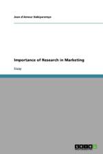 Importance of Research in Marketing af Jules Miller