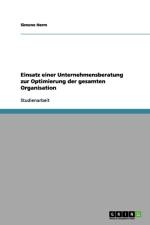 Einsatz einer Unternehmensberatung zur Optimierung der gesamten Organisation af Simone Herm
